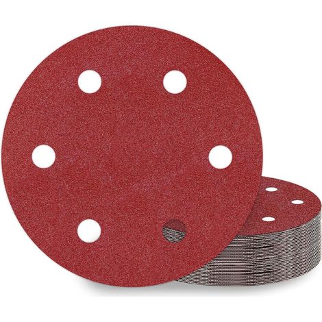 Schleifpapier 225mm Klett 6 Loch Körnung P100 Schleifgiraffe P100 25.0 (1/5)