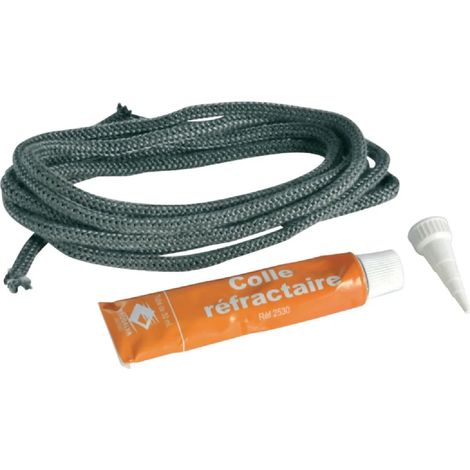 Treccia rotonda ad alta temperatura D.10mm L.3m + colla