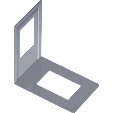 Support de livres blanc, monobloc, L.130mm H.120mm (1/2)