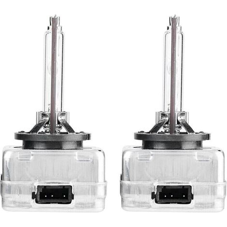 Lot de 2 ampoules au xénon D1S 6000K 35W – Lumière bleu clair 3800lm – Durée de vie 30 000 heures – Installation plug and play (1/5)