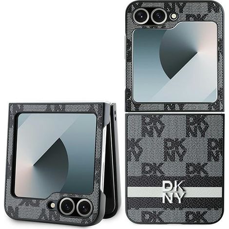 DKNY DKHCZF6PCPTSSK Z Flip6 F741 negro/negro estampado de rayas a cuadros (1/5)