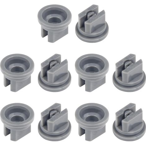 Lot de 14 buses plates en plastique à 110 degrés avec ouverture 0,4 mm pour pulvérisateur dos, jardin, équipement pulvérisation agricole (rouge) - 10Pcs (1/5)