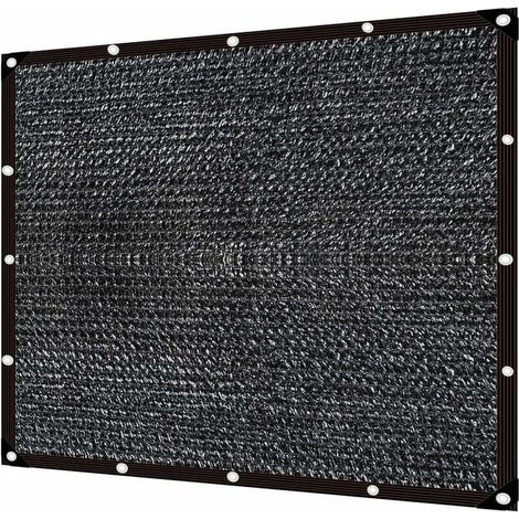 Filet d'Ombrage Noir,Filet Protection Solaire,Filet D'Ombrage,Filet D'ombrage Terrasse,Tissu D'Ombrage,Voile Solaire,Voile d'ombrage (3×4m) (1/4)