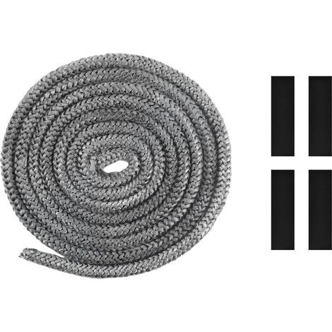 Joint de Porte Four, Joint de Cheminée Insert Poêle, 6mm x 2,5m, avec 4 Joint Tape, Ligne D'étanchéité pour Portes de Cheminée (1/5)