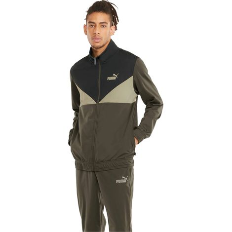 Completo sportivo Puma composto da felpa e pantaloni Colorblock, taglia M (1/5)