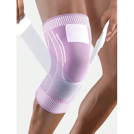 Genouillère de compression modèle basique, pour hommes et femmes, adaptée à l'entraînement, à la course, à la salle de sport et à l'haltérophilie, taille M, couleur violette [1 pièce] (1/4)