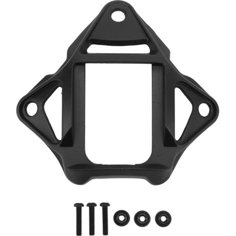 Support de fixation pour casque AF noir, en alliage d'aluminium à 3 trous, résistant à l'usure et à la charge.