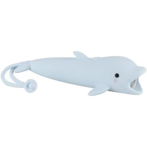Lampe de poche rechargeable Les dauphins LED, Lampe de poche en silicone en forme d'animal mignon, Confortable Touch Long Press pour régler la luminosité éclairage extérieur Lumière créative (1/4)