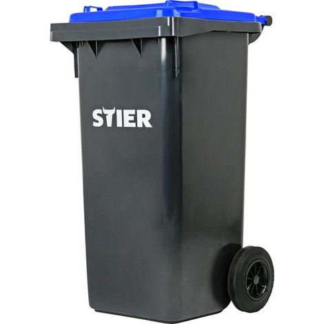 [GEBRAUCHT] B-Ware STIER Müllgroßbehälter Abfallbehälter 80l grau UV-stabilisiert 445x520x939mm (1/2)