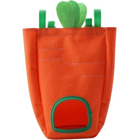 Distributeur de foin suspendu pour lapins et petits animaux-Orange (1/5)