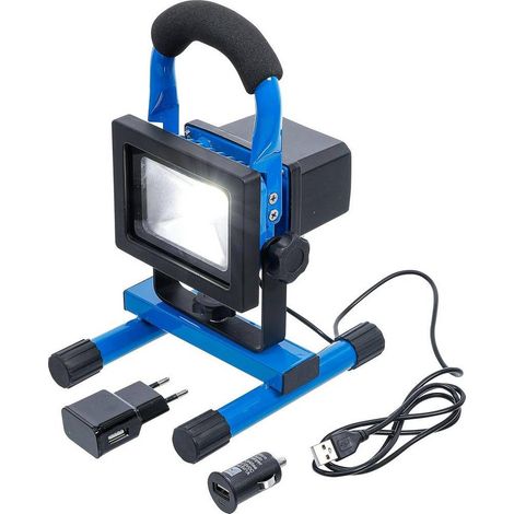 Projecteur de Travail à Batterie 5W COB-LED - Compact 14,8 x 32 x 19,6 cm - Puissant et Portable - D-Work
