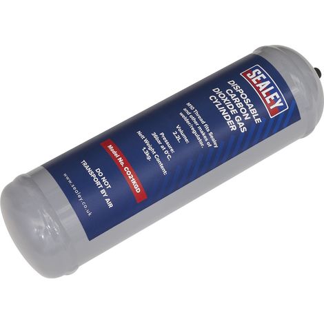 Sealey 1.3kg Disposable Carbon Dioxide Gas Cylinder CO21KGD