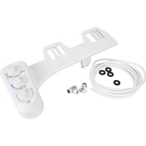 Lunette bidet G1/2 filetage eau chaude et froide double buse installation facile pour toilettes (1/5)