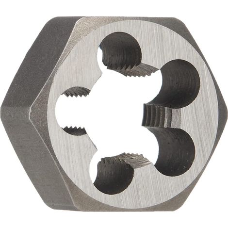 perceuse DWT Carbone en acier hexagonale Filière de conduite, (1/20,3 cm -27–10,2 cm -8 NPT), finition brut (Brillant), 3/8"-18 NPT, 1 (1/5)