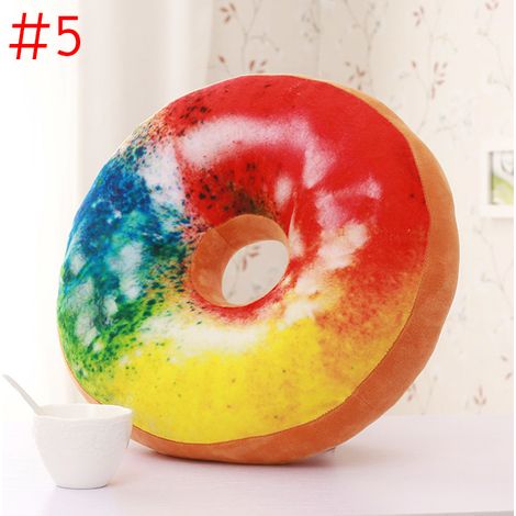 Filiyano-Coussin Donuts Sucrés, Coussin Donuts au Chocolat, Coussin en Peluche Macaron, Coussin Doux pour les Fesses, Coussin Sucette, Coussin Donut (1/5)