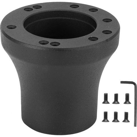 CHICIRIS Adaptateur de Moyeu de Volant 5/6 Trous Base de Fabrication Fine Ajustement pour Ajustement pour Les Modèles DS 1984-up Golfcart, Noir (A (Chrome Brillant)) (B (Noir. (1/5)