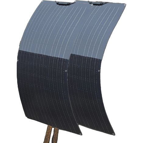 Kit de paneles solares, generación de energía eficiente, aplicación versátil, 2 piezas de 240 W y 120 W. (1/2)