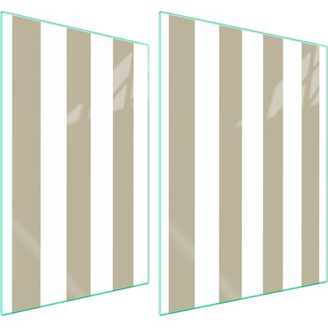 GLASSCHUTZPLATTE FÜR HERD 70x52 STREIFEN (1/5)