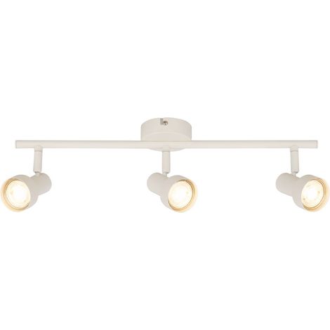 Briloner Deckenlampe Schwenkbar 47,5cm GU10 Fassung max. 9W 3-flammig Altweiß - Deckenstrahler Wohnzimmer Flur Küche Büro