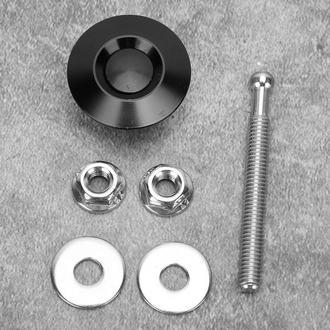 Universeller 30-mm-Druckknopf für Motorhaube, schwarzer Schnellverschlussstift (1/5)