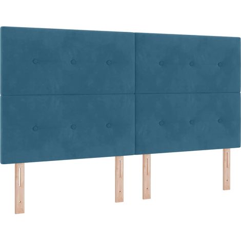 Maison Exclusive - Testiera Blu Scuro 180 cm Velluto