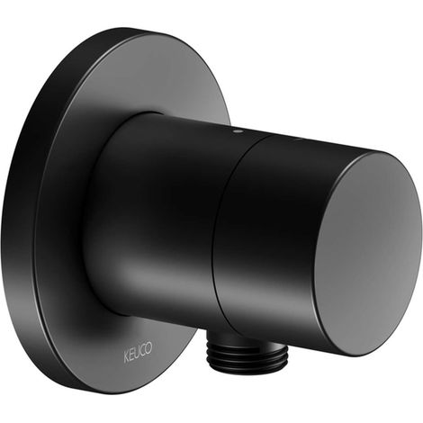 Vanne d'arrêt IXMO UP pour 1 rosace ronde en acier inoxydable noir (1/2)