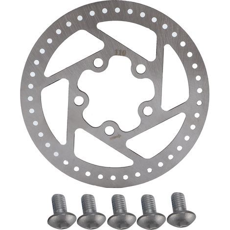 Rotor de frein à disque de vélo de 110 mm en acier inoxydable avec 5 boulons pour scooter électrique Xiaomi M365. (1/5)