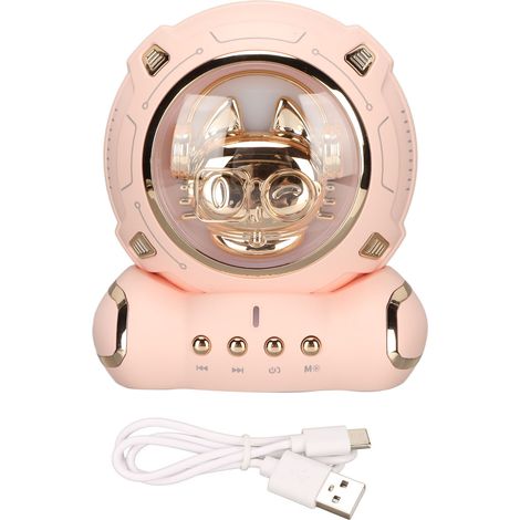 Enceinte Bluetooth 5.0 Mini Portable - Son Stéréo Puissant avec Basses Profonds, Compatible Smartphone MP3 Ordinateur, Rose - Idéale pour Extérieur (1/5)