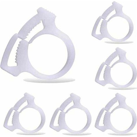 Kaelt - 6 pièces B15 pinces de fixation du tuyau de balayage de piscine, convient pour le nettoyeur de piscine Polaris 180 280 360 380 480 (1/4)