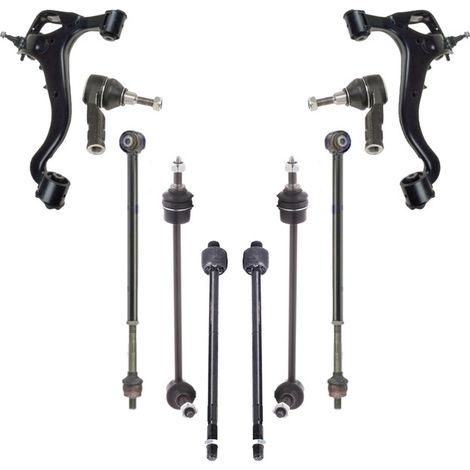 KIT BRACCIO OSCILLANTE 8 PEZZI COMPATIBILE CON LAND ROVER DISCOVERY III (L319) 2.7 TD 4 / Kit Sospensione Completo OE/OEM / Bracci Oscillanti + Testine Sterzo / Sostituzione Diretta OEM