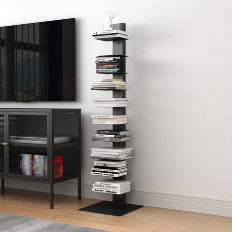 Standregal Eksjö 150x39x39 cm Schwarz [en.casa]