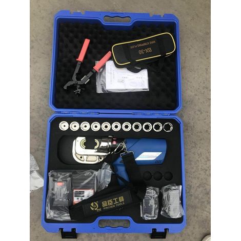 HL-400 Hydraulic Electric Crimping Tool with 2 Batteries + Charger