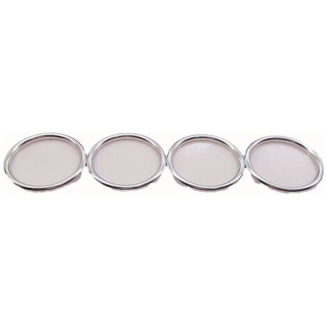Garniture de protection de bague de ventilation de climatisation Audi A1 A1 Aluminium 14-17 Argent (1/2)