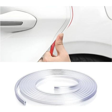 U-shaped decorative rubber anti-collision strip, 5 meters, for car door anti-collision protection, transparent