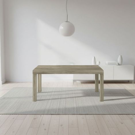Tavolo Imab Piana T07 in larice grigio con 2 allunghe 140x90x75H cm.