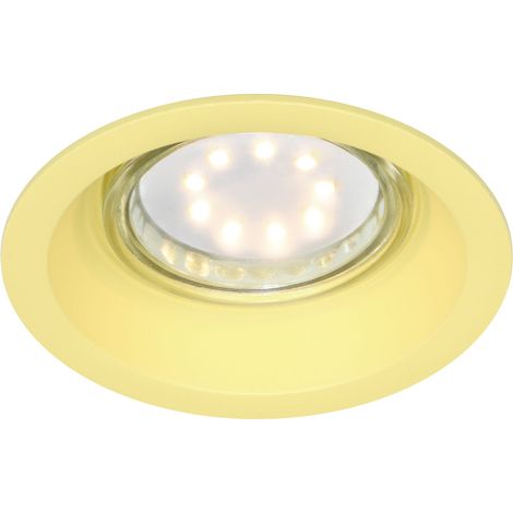 Spot plafond encastré Candellux SA-12 GU10 jaune alu (1/3)
