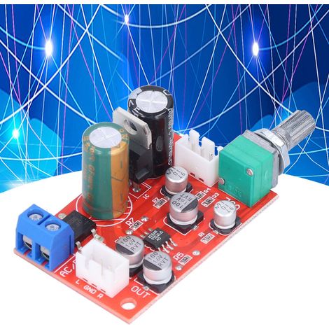 Carte de préamplificateur opérationnel AD828, alimentation unique avec potentiomètre de volume. (1/5)