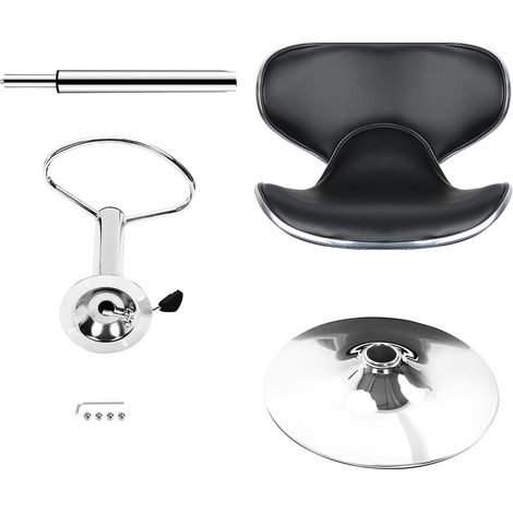 Haloyo Lot de 8 tabourets de bar vintage et réglables en hauteur pour comptoir de cuisine, chaises de salle à manger noir (1/5)
