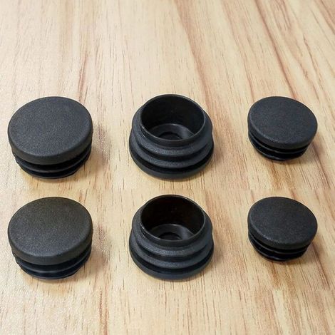 Bouchons Pour Tube Rond - 19 mm - Antidérapants En Plastique Et Caoutchouc - Pour Chaises Meubles Tubes Métalliques - 32 Pièces (1/5)