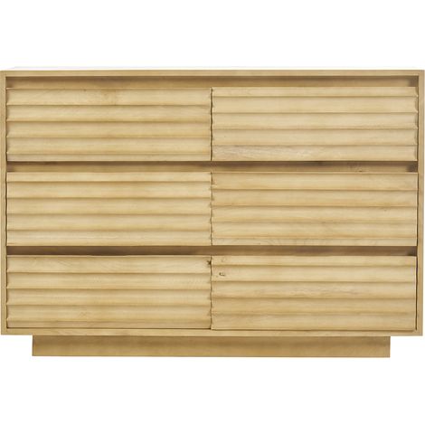 Comò in legno di mango massiccio, 6 cassetti L110 MATCHA