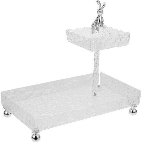 Layer Makeup Organizer in Acrylic and Stainless Steel Large