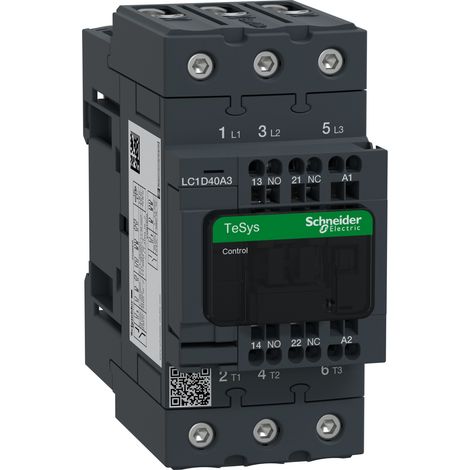 Contactor EVER 3P 40A 230VCA 50/60Hz con bobina AC3 y alta durabilidad.
