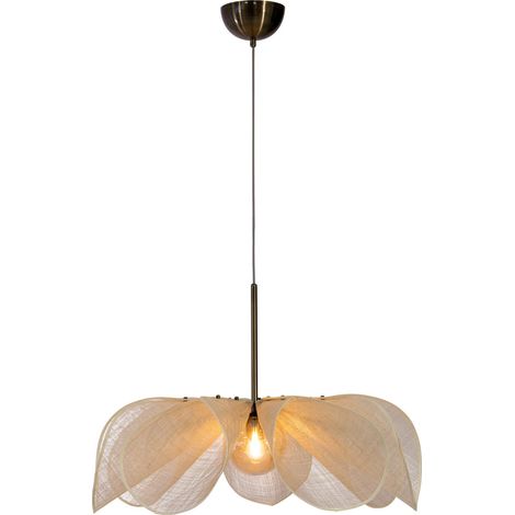 Suspension florale 1xe27 max 40w 75 cm beige et verre ambre - markslojd - styrka 88855214 88855214 88855214 88855214 (1/3)