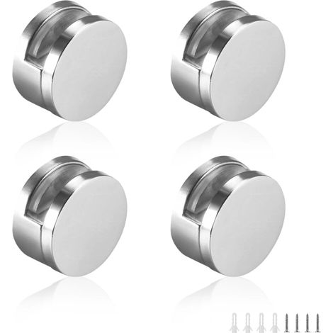 clips de aleación de zinc para espejos de baño, soportes para espejos de cristal, adecuados para baños, salas de estar, lugares públicos, etc. (1/5)