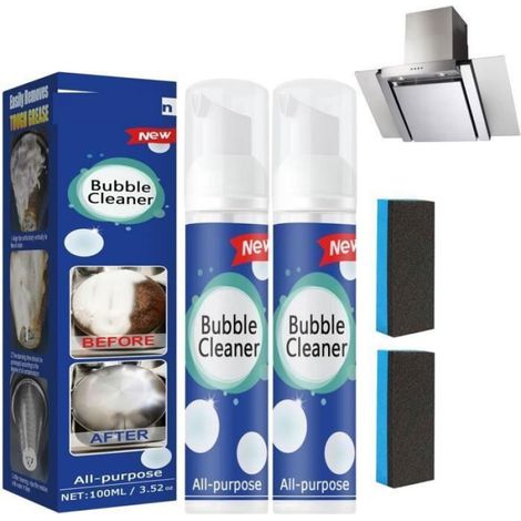 Foaming Heavy Oil Stain Cleaner All Purpose Bubble Cleaner Kitchen Oven Deep Cleaning Spray All-purp PRODUIT NET MAISON DE TOILETTE (1/5)