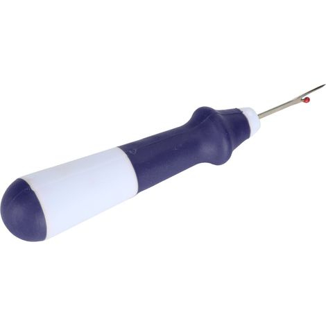 Découseur en Acier Inoxydable, Outil de Décousage à Double Pointe pour Retirer les Points de Couture - Bleu Foncé (1/5)