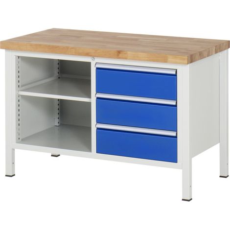 Établi Rau modèle 8462, L 1250 x P 700 x H 840mm