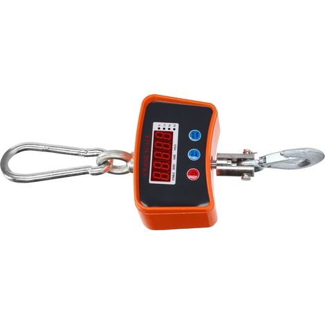 Digitale elektronische Hakenwaage (1000 kg), Industriewaage mit LED-Anzeige, Akku, 100–240 V EU-Stecker, präzise Wiegefunktion (1/5)