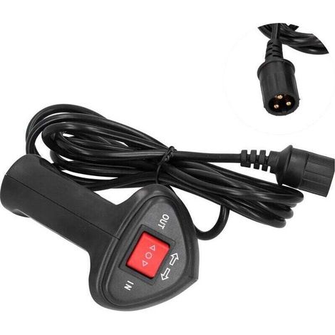 Commande à distance électrique pour treuil – Câble 9,2ft – Contrôle fiable – Installation plug-and-play pour véhicules tout-terrain (1/5)