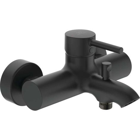 Ideal Standard CeraLine - Grifo de pared para bañera, negro BC199XG (1/4)